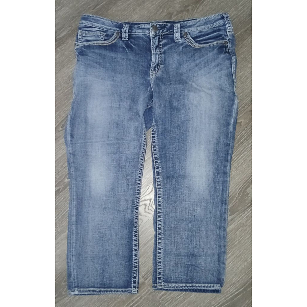 Silver Jeans Women's Light Blue Cropped Ankle Jeans